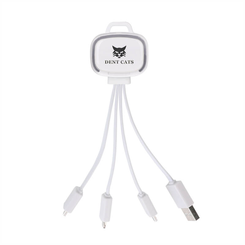 LED Charging Cable with Multiple Connectors